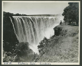 Victoria Falls, Rhodesia, 1947. Waterfall.