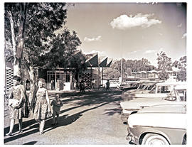 "Aliwal North, 1963. Parking lot at hot spring resort."