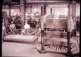 Pretoria, 1936. Building of SAR coal hopper wagon Type A-8 in railway workshop.