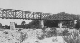
Railway bridge between Paarl and Lady Grey with partially built stone piers. (EH Short)
