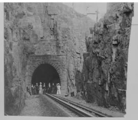 Waterval-Boven. The western portal of the train tunnel on the original NZASM railway alignment, w...