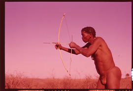 Kalahari. Bushman hunter.