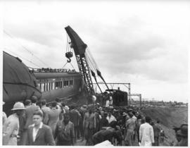 Johannesburg, 28 April 1949. Railway accident at Orlando.