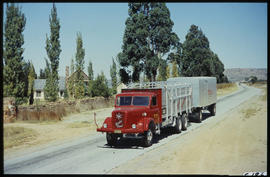 SAR Henschel truck with four-wheeled trailer.