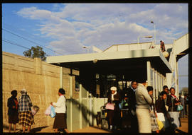 Johannesburg, 1985. Automatic ticket barrier at Elsburg station. [T Robberts]