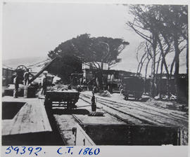 Cape Town, 1860. First railway station.