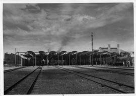 Port Elizabeth. New locomotive depot at Sydenham.