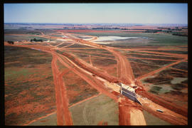 Bapsfontein, October 1979. Aerial view of bridge under construction. [Jan Hoek]