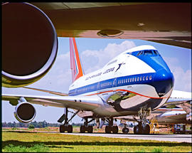 SAA Boeing 747SP ZS-SPE 'Hantam' on apron.