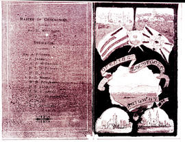 Bloemfontein, 1890. Printer programme for opening of railway.