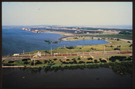 Richards Bay. Aerial view over the larger bay area.