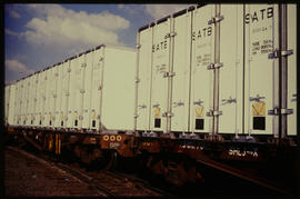 Johannesburg, 1985. New mini containers at Kaserne.