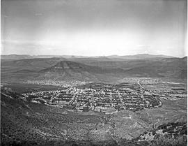 Graaff-Reinet, 1965. View of town towards the the east.