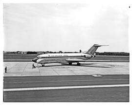 East London, 1975. Ben Schoeman airport. SAA Boeing 727 ZS-SBB 'Limpopo'.