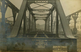 London, England. Assembled 100' foot span steel bridge for the Umsindusi River crossing. Photogra...