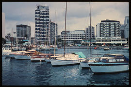 Durban, December 1968. Yacht basin in Durban Harbour. [S Mathyssen]