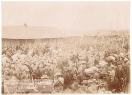 Circa 1900. Anglo-Boer War. Prisoners of war, Ladysmith.