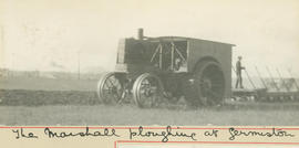 Germiston. Marshall tractor ploughing.