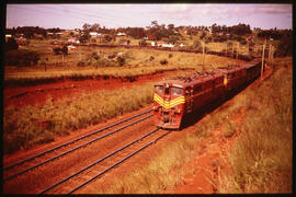 Natal. Goods train headed by SAR Class 5E1 Srs 3 No E645.