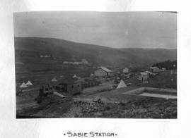 Sabie, 1914. Sabie station. (Dempster Album of Nelspruit - Graskop construction)