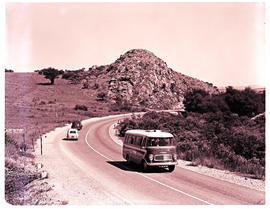 Johannesburg, 1961. SAR Chevrolet motor coach bus No MT6917 near Roodepoort.