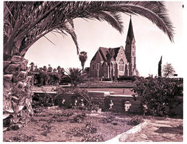 Windhoek, South-West Africa, 1968. Lutheran church.