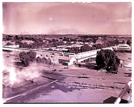 "Kimberley, 1948. Native Compound at Bultfontein diamond mine."