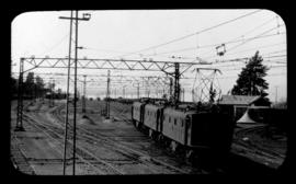 Three SAR Class 1E's in railway yard.