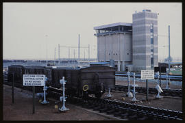 Bapsfontein, 1983. Main tower and hump at the Sentrarand marshalling yard. [T Robberts]
