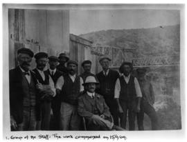 Gamtoos River bridge. Staff group. (Work commenced on 15 September 1909.