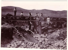 Circa 1900. Anglo-Boer War. 15' span bridge near Pieters.