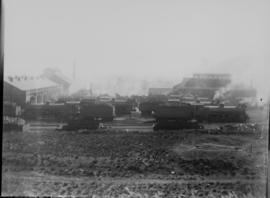 Pietermaritzburg. Steam locomotive depot with a number of SAR Class 14C's. (Martin Leendertz)