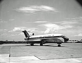 Johannesburg, 1973. Jan Smuts airport. SAA Boeing 727 ZS-SBD 'Oranje'.