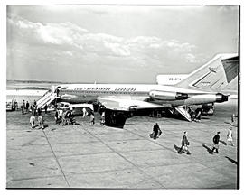 Johannesburg, 1965. Jan Smuts Airport. SAA Boeing 727 ZS-DYN 'Limpopo'.