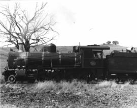 Winburg. SAR Class 8D No 1196 superheated with outside admission piston valves at station.
