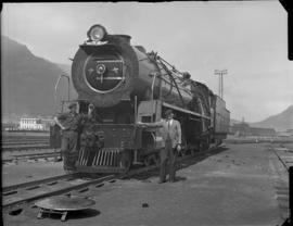 Cape Town. SAR Class 23 at Paarden Eiland shed. (DF Holland)