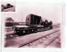 NGR and CSAR joint stock No 1 bogie well wagon with Mallet boiler later SAR Type U-1.