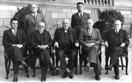 Pretoria, 1945. Railway Board with Minister Sturrock.