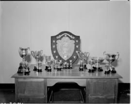 February 1951. St John Ambulance Brigade. Watermeyer shield and other trophies.