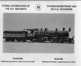 SAR postcard series No 19: SAR Class MA 'Mallet'.