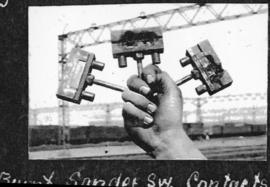 Circa 1925. Burnt sander  contacts. (Album on Natal electrification)