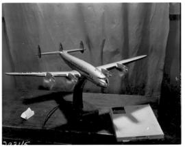 August 1950. Model of Lockheed Constellation.