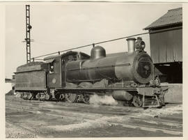 Johannesburg. SAR Class 6C No 554 at Braamfontein shed. (Frank Holland Collection)