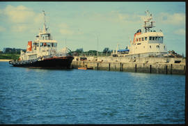 Richards Bay, 1991. SAR tug in Richards Bay Harbour.