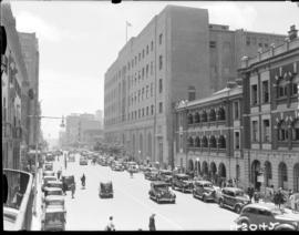 Johannesburg, 1935. Jeppe Street with Post Office on right.