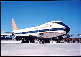 SAA Boeing 747 ZS-SAL 'Tafelberg' on apron.
