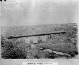 Circa 1902. Construction Durban - Mtubatuba: Amatikulu Bridge completed. (Album on Zululand railw...
