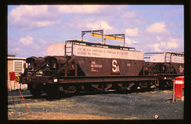 Richards Bay, April 1979. SAR type FKD-2 titanium slag wagon. [Jan Hoek]