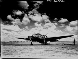 Johannesburg, circa 1941. Rand airport. SAA Lockheed Lodestar ZS-ASR 'President Pretorius'.