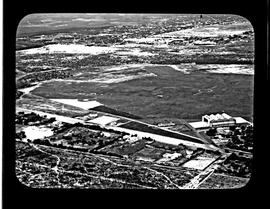 Cape Town. Aerial view of Wingfield airport.